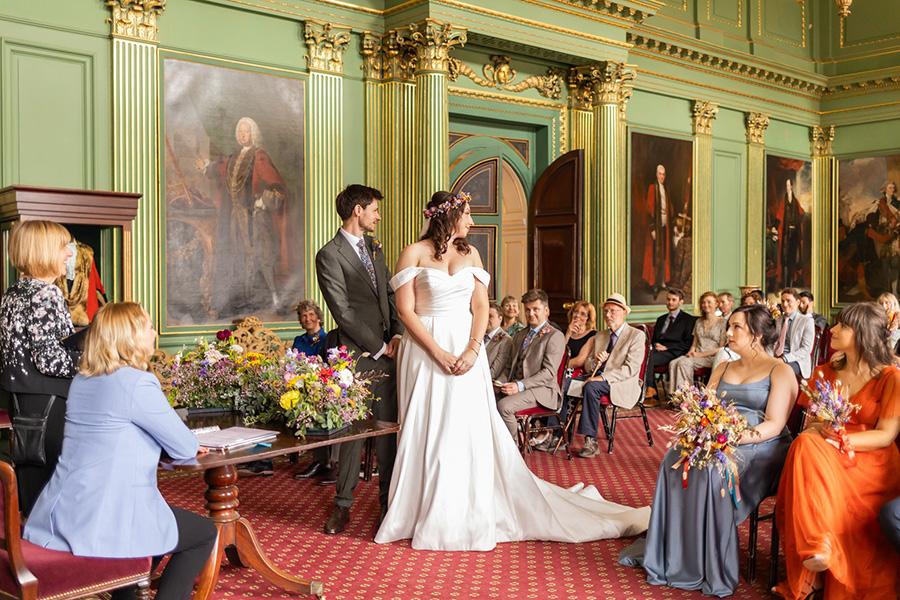 York Mansion House interior with ceremony taking place.